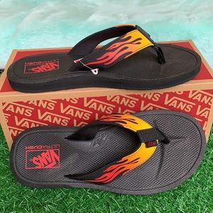 VANS NEXPA SYNTHETIC FLIP-FLOPS FLAME BLACK men’s